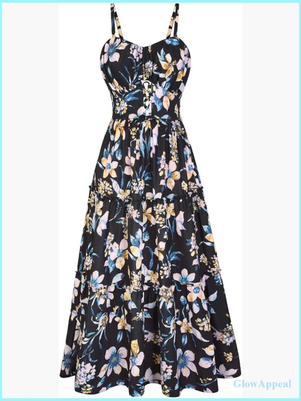 Flowy Boho Maxi Dress with Pockets Summer Beach Vacation